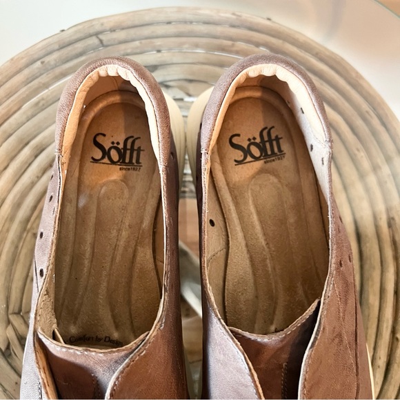 Sofft Noreen Luggage Slip On Sports Leather Loafers Women’s size 9.5 Taupe Color - Picture 12 of 12